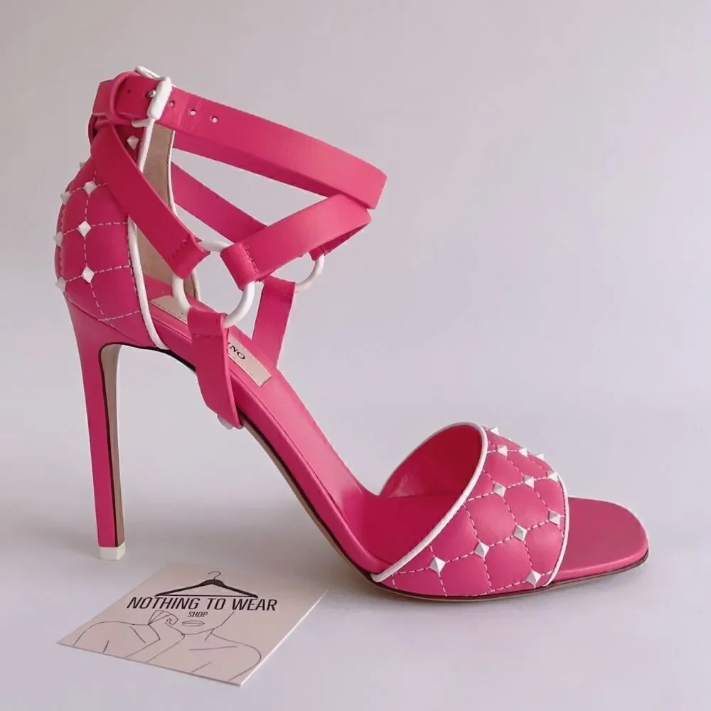 ⭕️ VALENTINO Sandals Heels Pink Leather